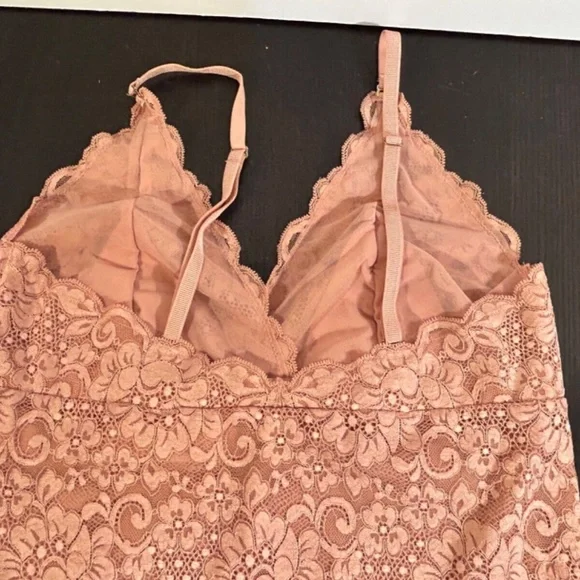 We Are HAH (Hot As Hell) Smarty Pants Bodysuit Copper Rose Size L - NWT